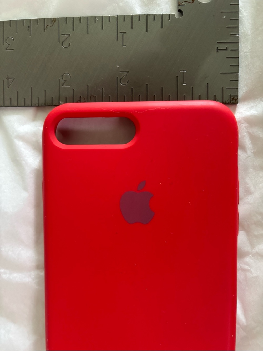 Apple RED Silicone Case for iPhone 7 Plus/8 Plus Smartphone Cover - Picture 4 of 11